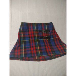 Vintage LA TOUCH Tartan Pleated Polyester Skirt, Girls 4